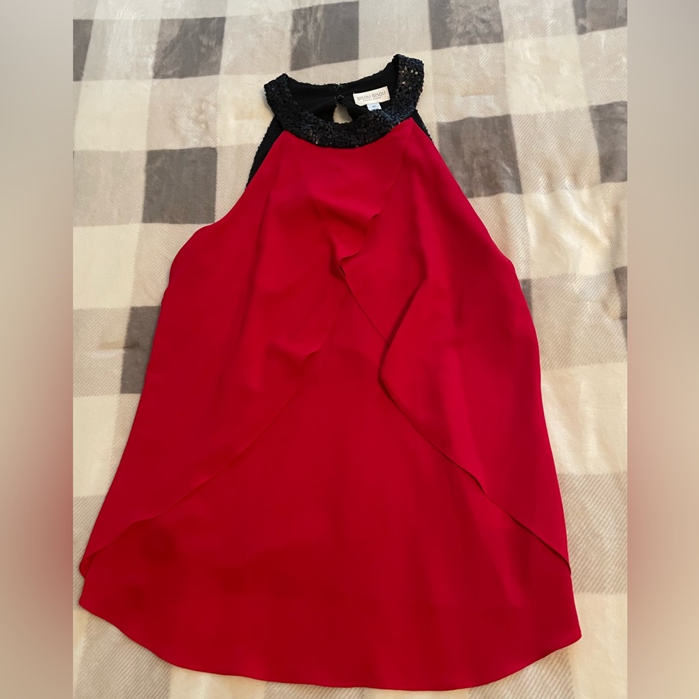 Red and Black Sequins Top. Perfect for summer!
